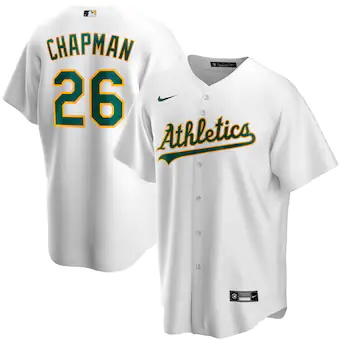 youth nike matt chapman white oakland athletics home replic